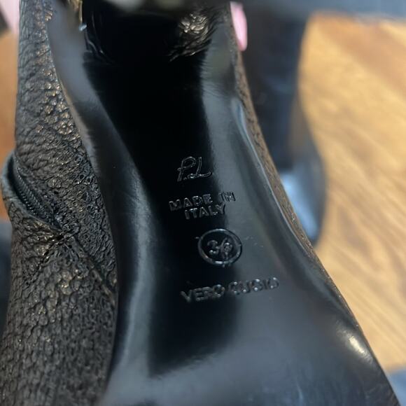 3.1 Phillip Lim - Black Pebbled Leather Stiletto Ankle Booties Sz 36 - Picture 10 of 10